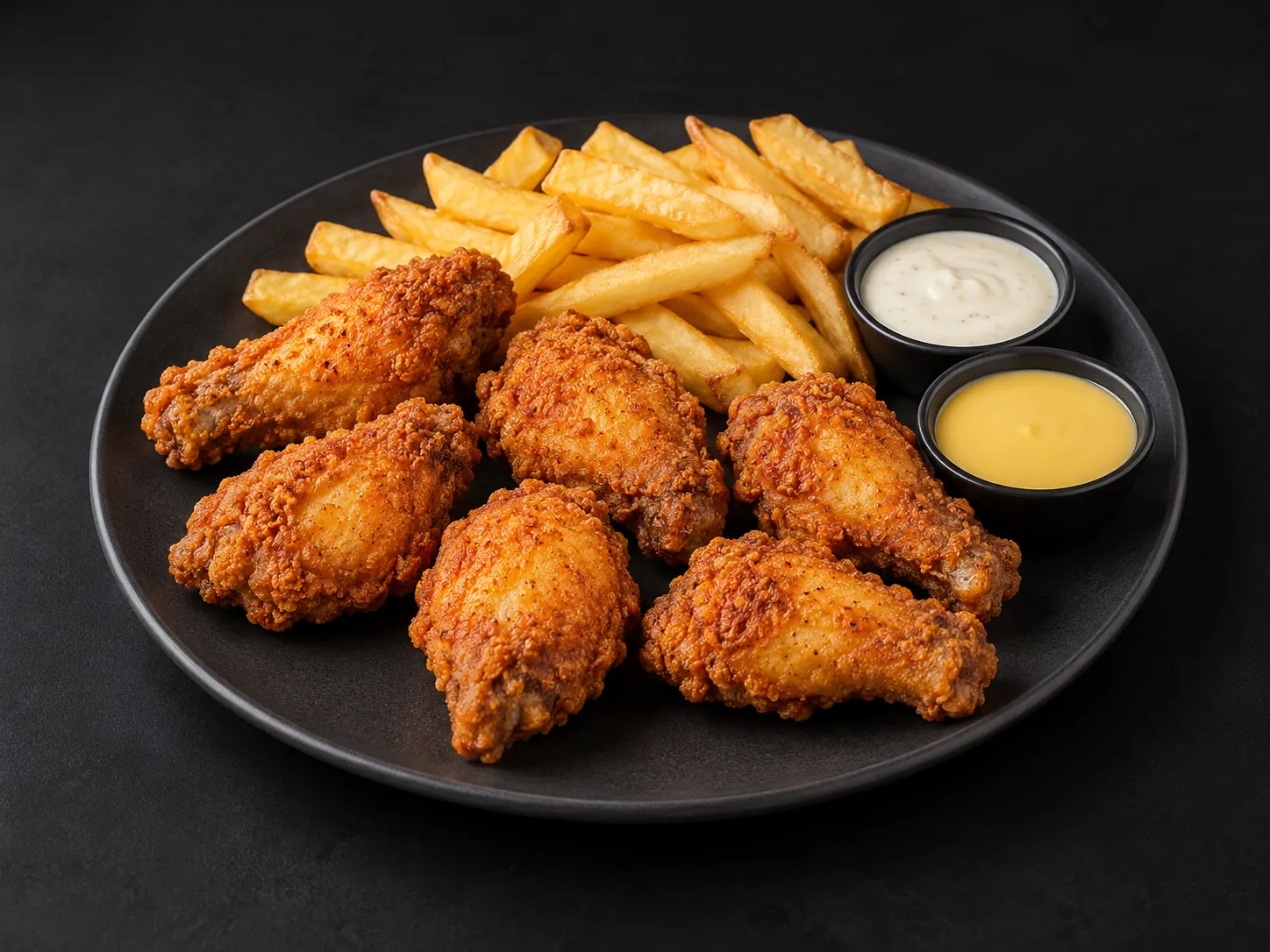 Imagen referencial de 6 alitas crispy de Calle Fast Food.
